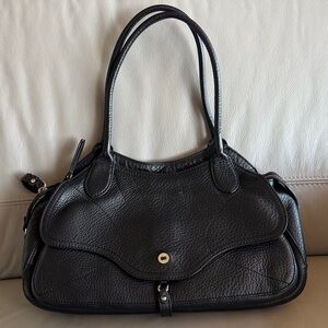 Cole Haan Black Leather Shoulder Bag Handbag